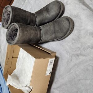 UGG Charcoal Suede Boots